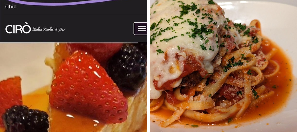 Ciro Italian Kitchen & Bar Menu